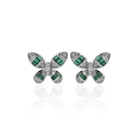 Silver "Green Lantern" Girls Earrings