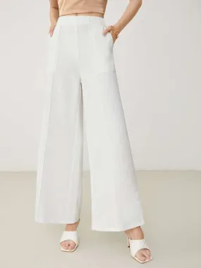 Slant Pocket Wide Leg Pants