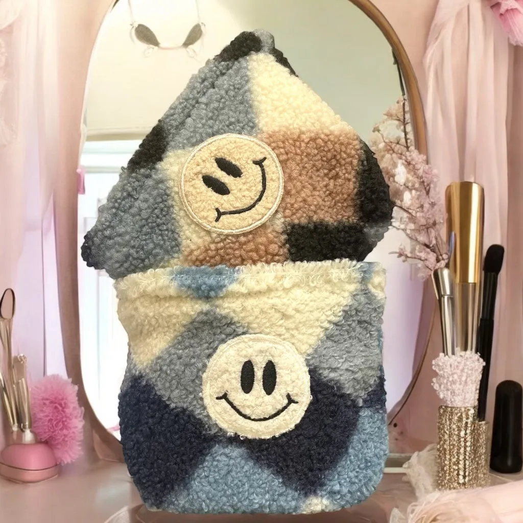 Smiley Preppy Teddy Pouch