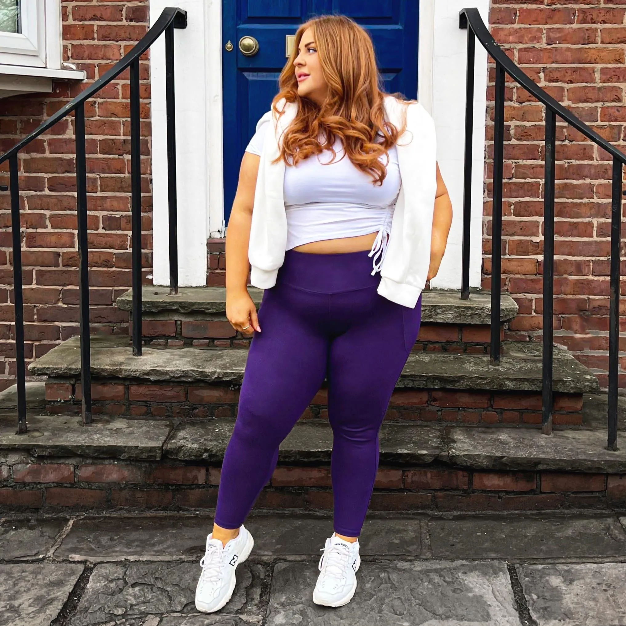 Squat Proof Short Leggings - Suffragette Purple