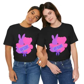 Teddy Bear Bestie T-Shirt, Friend Graphic Tee, BFF Unisex Jersey Shirt, Best Friend Gift, Friendship Top