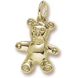 Teddy Bear Charm In Yellow Gold