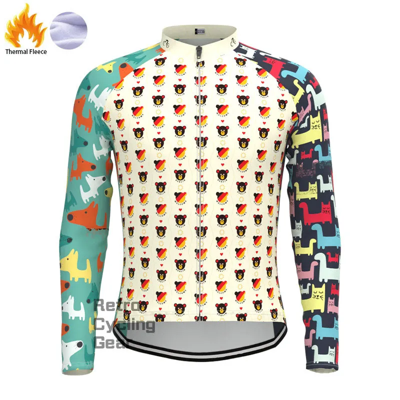 Teddy bear Fleece Long Sleeve Jersey