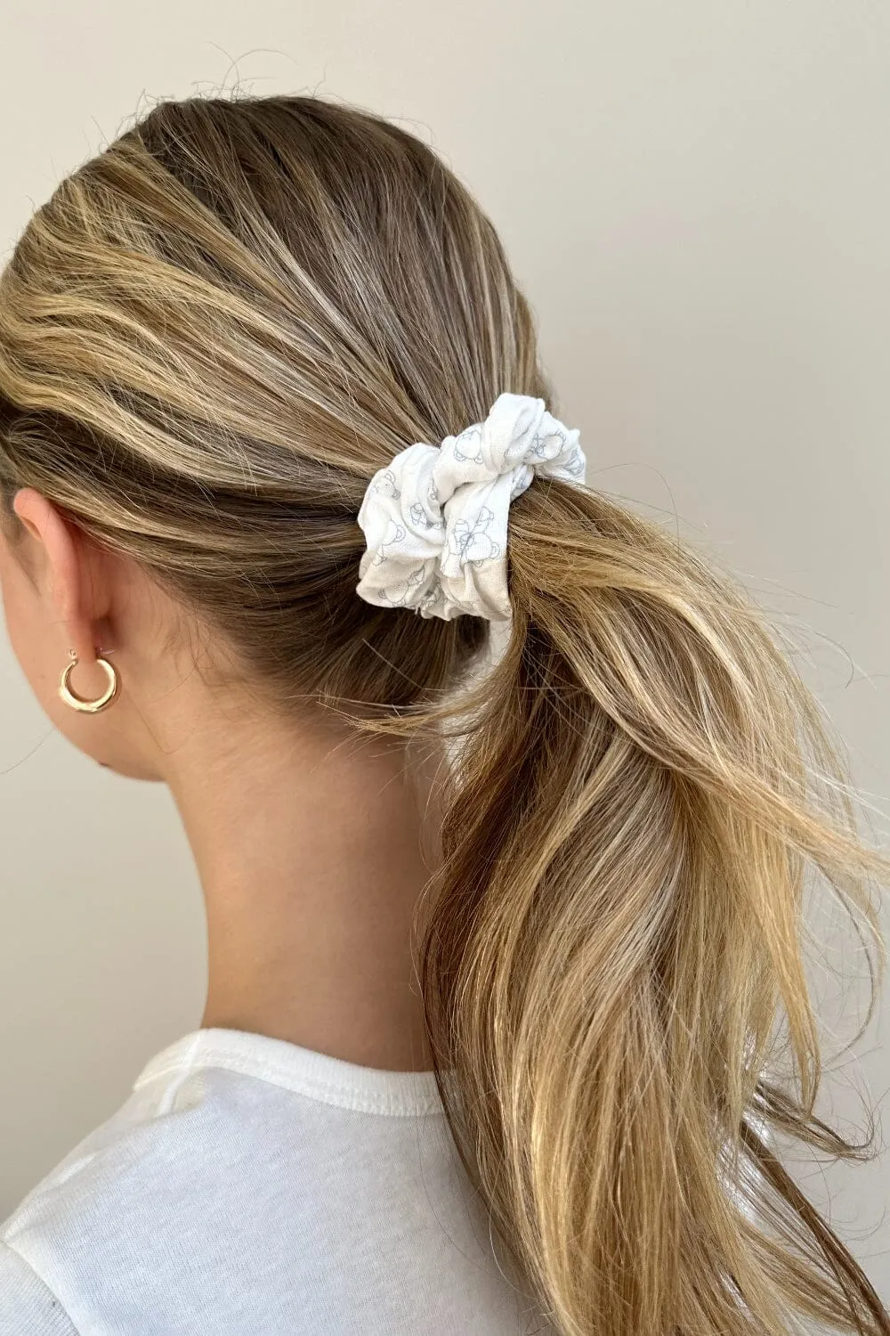 Teddy Bear Scrunchie