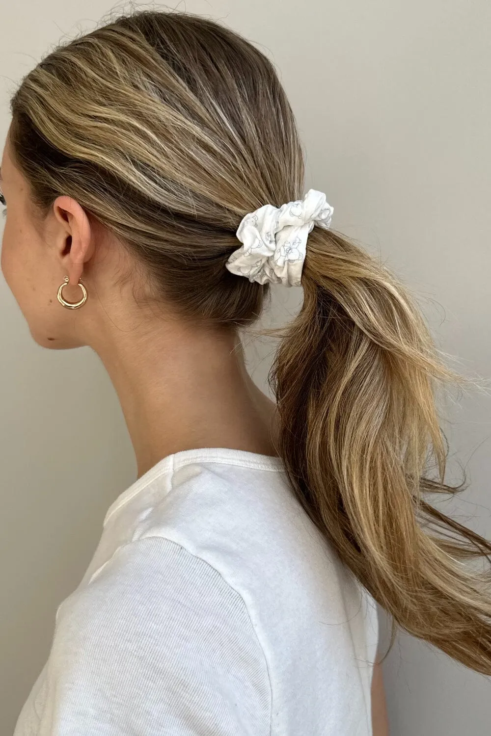 Teddy Bear Scrunchie