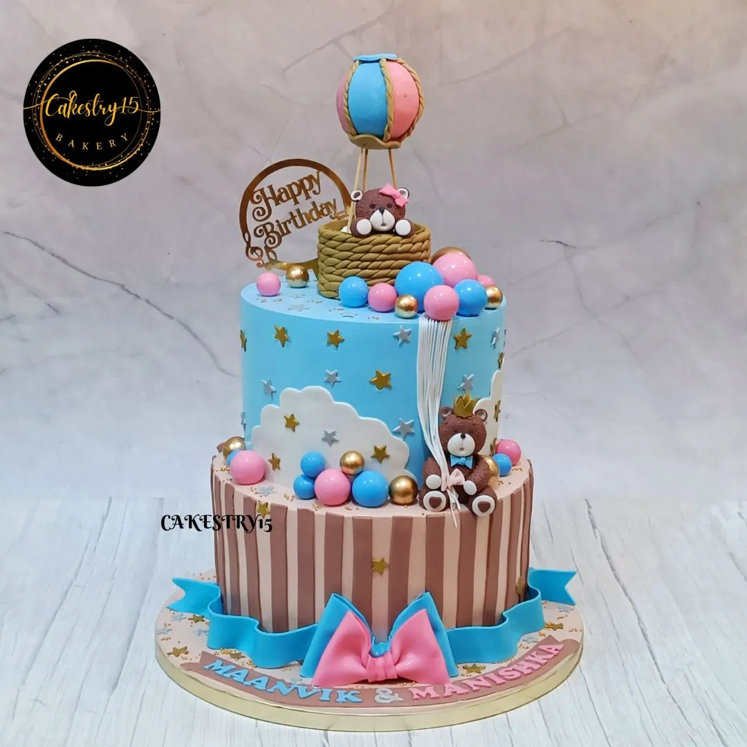 Teddy Twins 5kg Cake