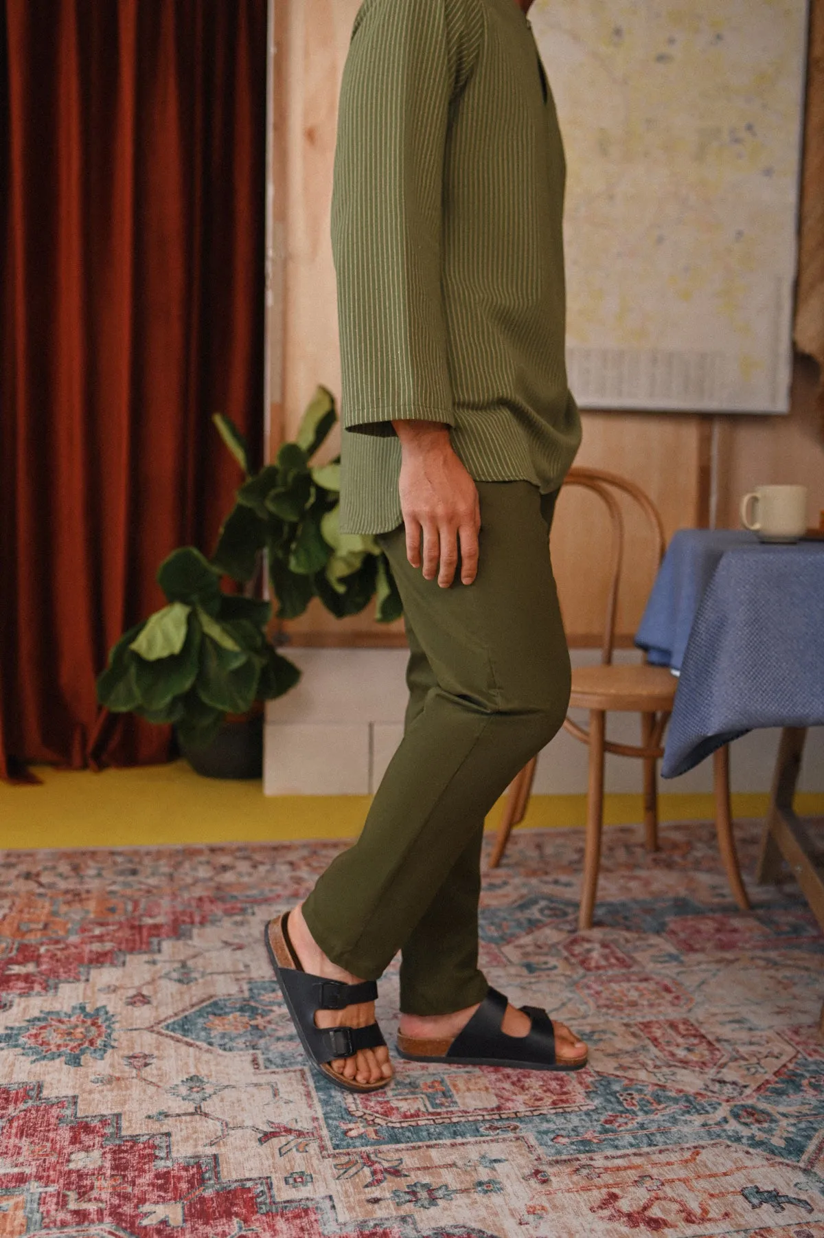 The Perfect Men Slim Fit Pants - Olive