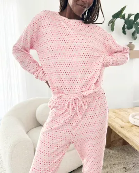 TINY HEARTS MARNA FUZZY THERMAL PJ SET