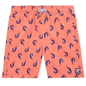 Tom & Teddy Shrimps Boys Swim Shorts SHRCB-J - Coral/ Blue