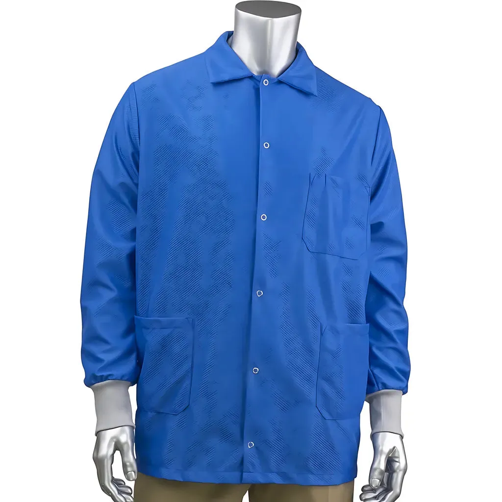 Uniform Technology BR49AC-47RB-2XL StatMaster Short ESD Labcoat - ESD Knit Cuff