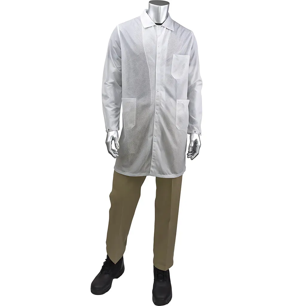 Uniform Technology BR51-44WH-2XL StatStar Long ESD Labcoat