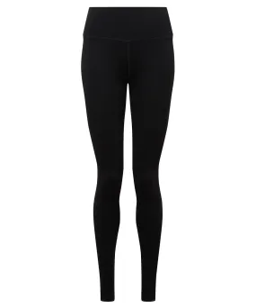 Womens TriDri® custom length seamless leggings | Black