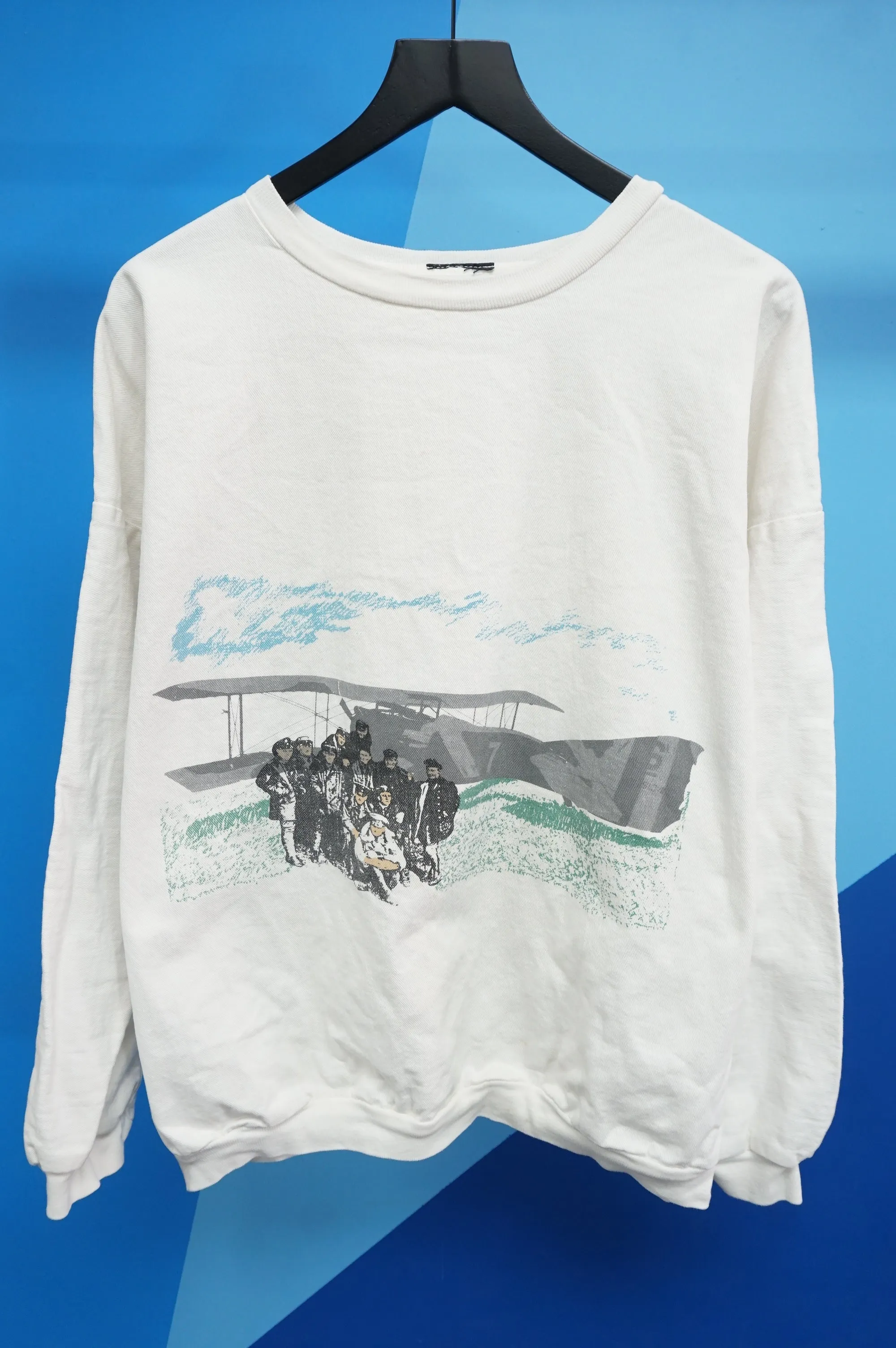 (XL) Vtg Airplane Crewneck