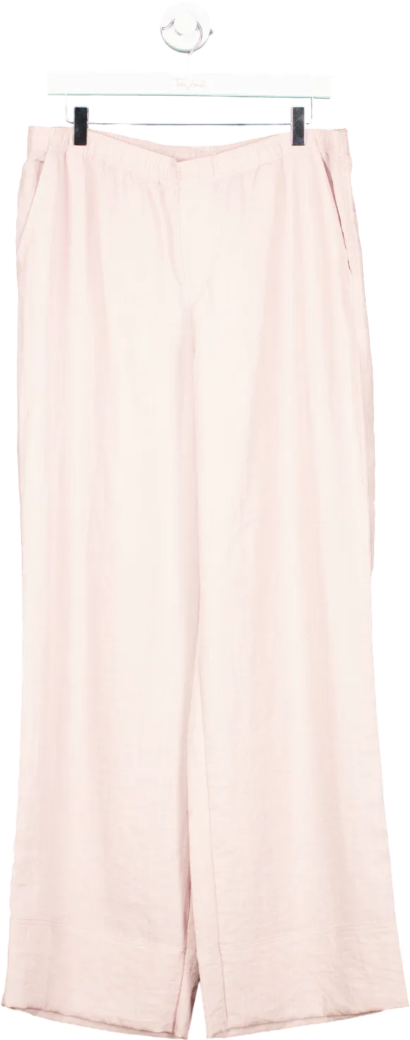 Zara Pink Wide Leg Trousers UK L